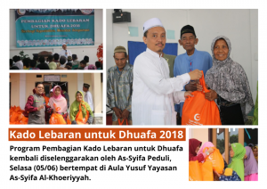 Pembagian Kado Lebaran untuk Dhuafa 2018